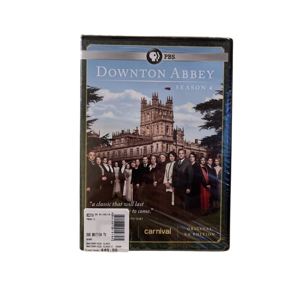 Downton Abbey Season 4 DVD NEW Sealed PBS Original UK Edition Drama British